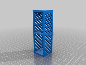 my customized vertical test tube holder tool holders boxes 3d print model - Mito3D