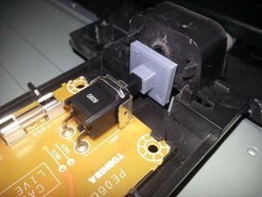 toshiba 42zv555db reemplazo de interruptor alimentación del actuador parte partes 3d print model - Mito3D