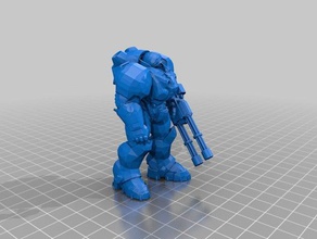 espaço homem robô remix 3d impressão spaceman 3d print model - Mito3D