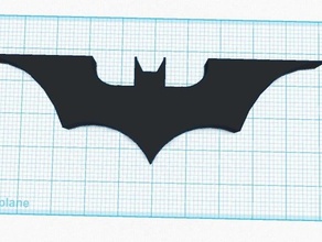 bat thedarkknight sembolü 3d baskı batarang batman dark knight 3d print model - Mito3D