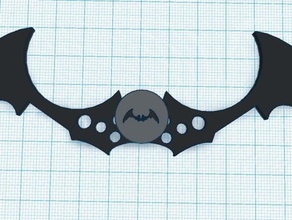 arkham cavaleiro batarang batman 3d impressão logotipo do batman, superman símbolo vs 3d print model - Mito3D