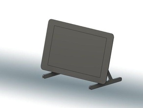 raspberry pi 7 stand ordinateur écran tactile 3d print model - Mito3D
