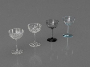 vidro a cozinha jantar utensílios de 3d print model - Mito3D