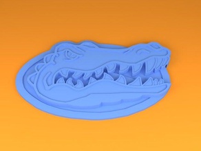 gator logotipo sinais logotipos 3d print model - Mito3D