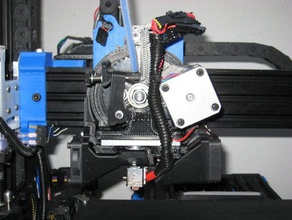 300mm filliament vadeia reloaded estendido altura do hexágono de montagem da extrusora 3d a impressora extrusoras gregs wade lulzbot taz 4 5 3d print model - Mito3D