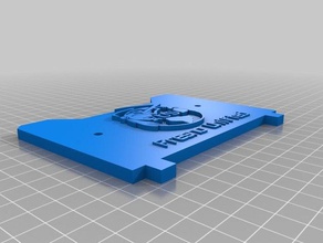 meu personalizados replicador 1 2 2x backplate fusd logotipo 3d a impressora acessórios 3d print model - Mito3D
