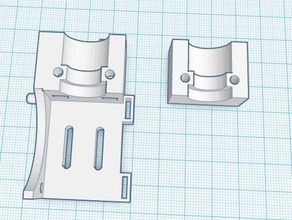 prusa i3 tek bowden kafası kablo tutucu 3d yazıcı parçalar çift alanında 3d print model - Mito3D