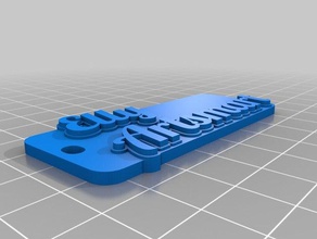elly Anahtarlık özelleştirilmiş 3d print model - Mito3D