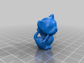 angel cat 3d l'impression 3d print model - Mito3D