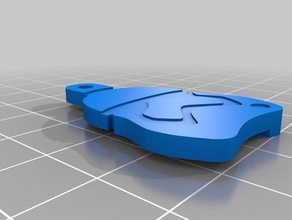 2 renk storm trooper keyfob 2d sanat 3d print model - Mito3D