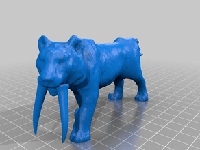 smilodon 3d printing 3d print model - Mito3D