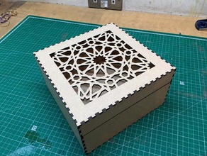 moorishislamicmuslim découpé au laser de la boîte décor le chinois à découper islamique modèles k40 lasercut 3d print model - Mito3D
