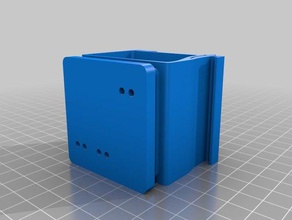 xvi caixa de 11 volta grampo trilho din eletrônica 3d print model - Mito3D