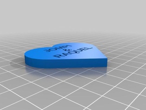 minha mensagem personalizada coração ry amor sinais logotipos 3d print model - Mito3D