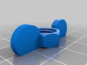 m10 porca de asa partes personalizado 3d print model - Mito3D