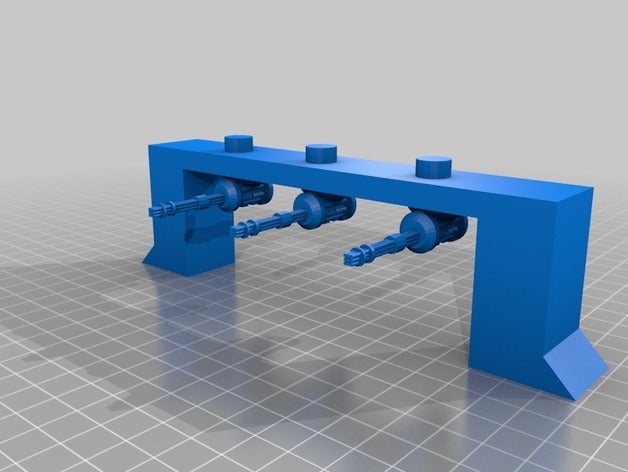 chaingun dizi oyuncak oyun aksesuarlar 3D print model - Mito3D