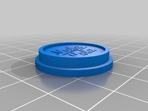 nuka-cola cap le monete badge 3d print model - Mito3D