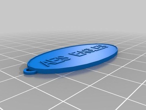 aes keychains customized 3d print model - Mito3D