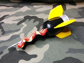 se bacon accessoires de jeu la bombe dart militaires seconde guerre mondiale 3d print model - Mito3D