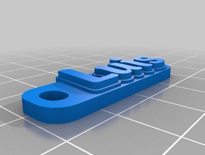 luis keychain keychains customized 3d print model - Mito3D