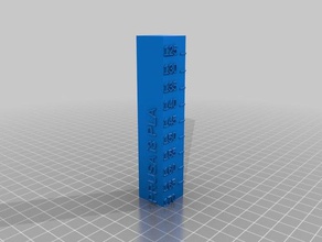 prusa i3 pla temp calibration tower 3d printing tests customized 3d print model - Mito3D