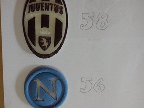 napoli logo jouet jeu accessoires Le 3d l'équipe de football serie 3d print model - Mito3D