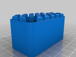 mon personnalisés boîtier de batterie aaa bas les conteneurs 3d print model - Mito3D