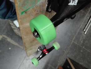 3d printed skateboard wheel ninjaflex tpe vehicles makeredchallenge skateboarding 3d print model - Mito3D