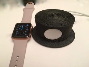 dock iwatch şarj gibi şapka mobil telefon apple watch stand 3d print model - Mito3D