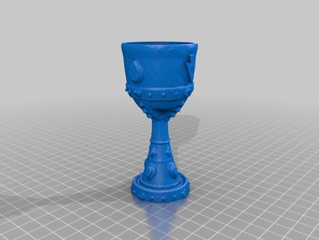 chalice lightning kitchen dining bitcoin blockchain roundtable 3D print model - Mito3D