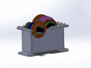 gearbox engineering engineeringproject gears machine makeredchallenge 3d print model - Mito3D