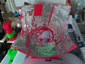 parabole incliné 36degree bricolage 3d print model - Mito3D