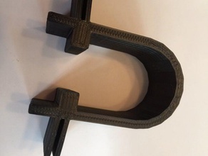 rostock max bed shield bracket 3d printer accessories heated 3d print model - Mito3D