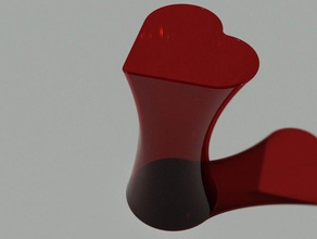 cuore vaso arredamento herz 3d print model - Mito3D