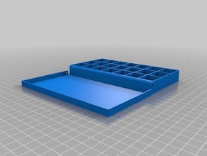 pill box organizer2 containers customized 3d print model - Mito3D
