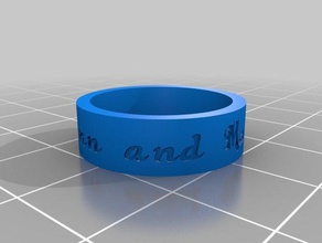 tamanho 725 personalizado anel anéis 3d print model - Mito3D