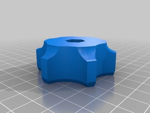 my customized parameterized star knob tool parts 3d print model - Mito3D