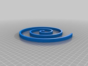 my customized archimedes spiral math 3d print model - Mito3D
