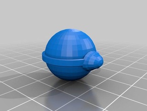 pokeball 3d impressão 3d print model - Mito3D