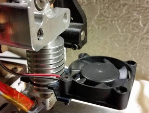 fan-Teller-finned hotends 3d Drucker Teile 40mm Lüfter montieren Kühlung extruder-fan hexagon hotend hotend-Kühlung printerbot einfach 3d print model - Mito3D