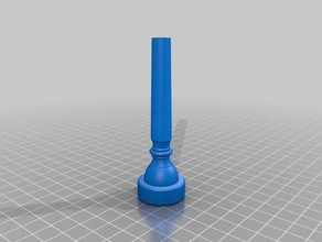 boquilla de trompeta la música funcional instrumento musical moutphiece 3d print model - Mito3D