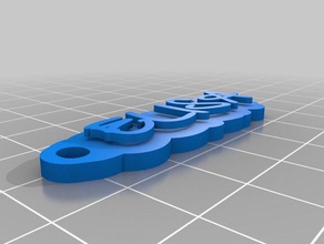 benim 2keychain elisa özelleştirilmiş Anahtarlık 3d print model - Mito3D