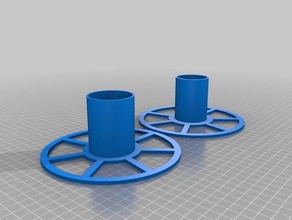customized filament spool 2 3d printer accessories 3d print model - Mito3D
