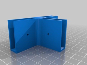 my customized mounting bracket modules shelving system diy 3d print model - Mito3D