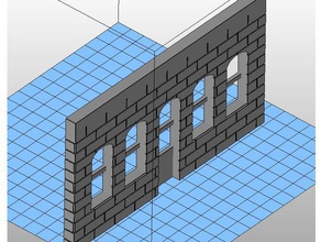 backgroundhouse 1-32 escala de los edificios estructuras 3d print model - Mito3D