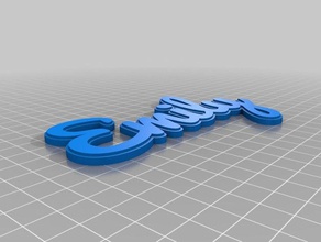 finished emily name multiline tag keychain keychains customized 3d print model - Mito3D