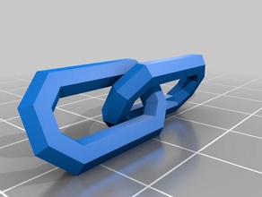 2 chain links other customized 3d print model - Mito3D