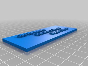 carla nombre de la placa otros personalizado 3d print model - Mito3D