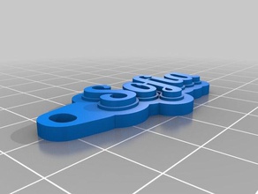 portachiavi sofia chaveiros personalizado 3d print model - Mito3D