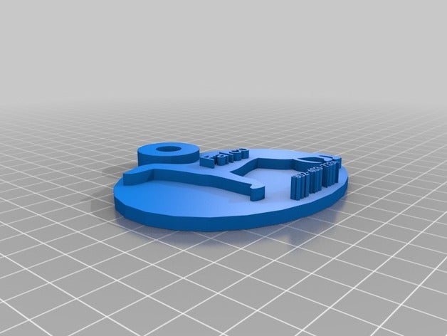 falco tag i portachiavi personalizzato 3D print model - Mito3D